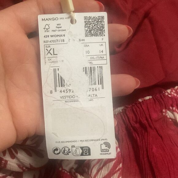 Mango Open back printed dress♥️ - Picture 6 of 6